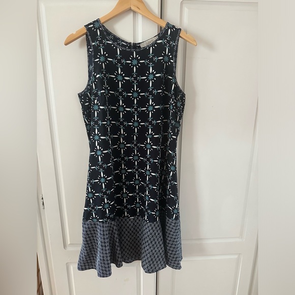 Loft Flowing Blue Dress, 8 - Picture 1 of 3